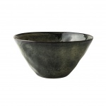 182029-Kom-D14xH7-cm-Groen-stoneware-Organic-shapes-of-nature-servies